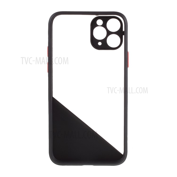 Contrast Color Case Acrylic + TPU Combo Shell Case for iPhone 11 Pro 5.8 inch - Black-3