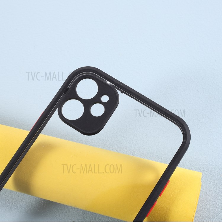 Protection De La Couleur De Contraste De Couverture Acrylique + TPU Cas Pour IPhone 11 6.1 Pouces - Noir-3