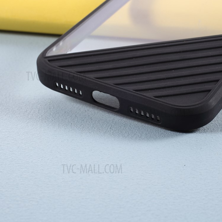 Protection De La Couleur De Contraste De Couverture Acrylique + TPU Cas Pour IPhone 11 6.1 Pouces - Noir-4