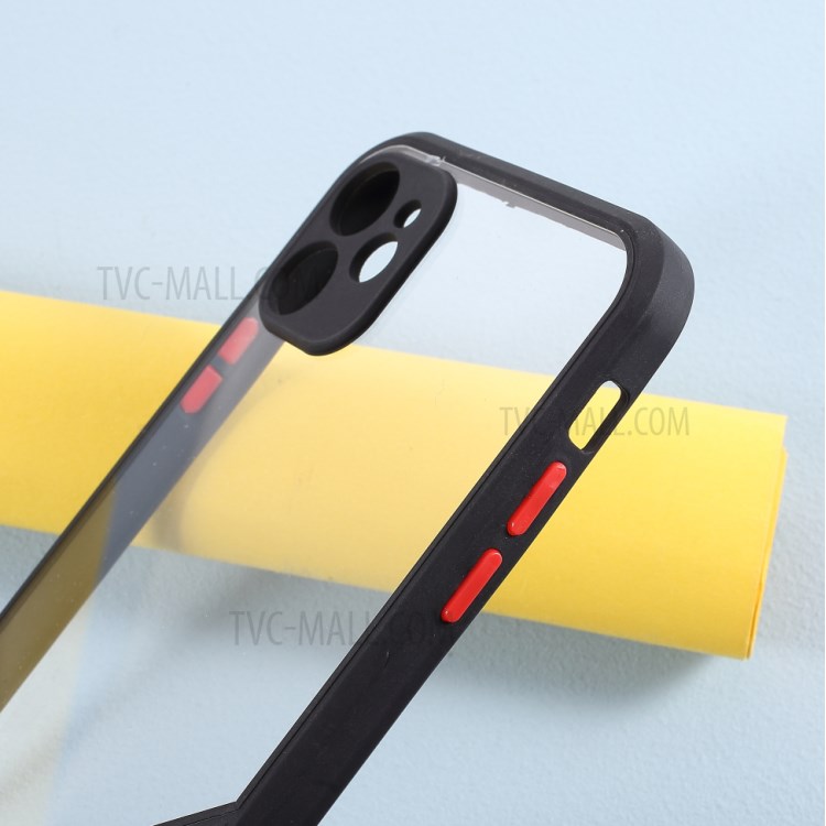 Protection De La Couleur De Contraste De Couverture Acrylique + TPU Cas Pour IPhone 11 6.1 Pouces - Noir-6