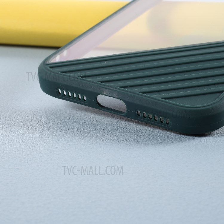 Acrylic + TPU Combo Cover Contrast Color Protection Case for iPhone 11 6.1 inch - Blackish Green-3