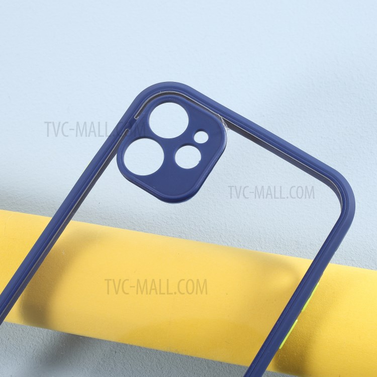 Acrylic + TPU Combo Cover Contrast Color Protection Case for iPhone 11 6.1 inch - Blue-2