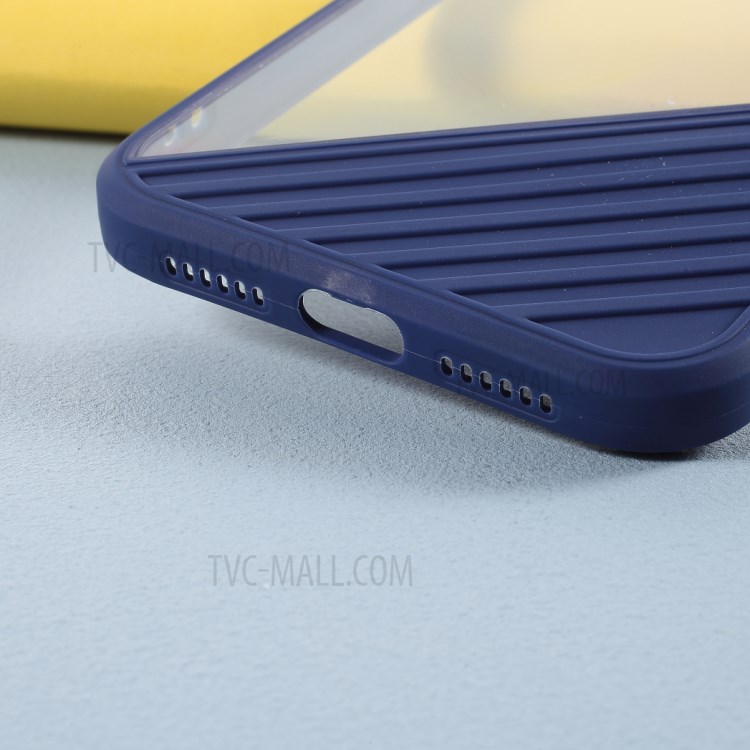 Acrylic + TPU Combo Cover Contrast Color Protection Case for iPhone 11 6.1 inch - Blue-3