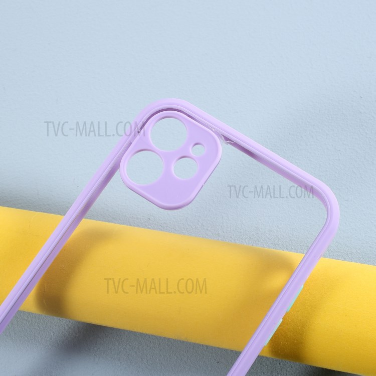 Acrylic + TPU Combo Cover Contrast Color Protection Case for iPhone 11 6.1 inch - Light Purple-2