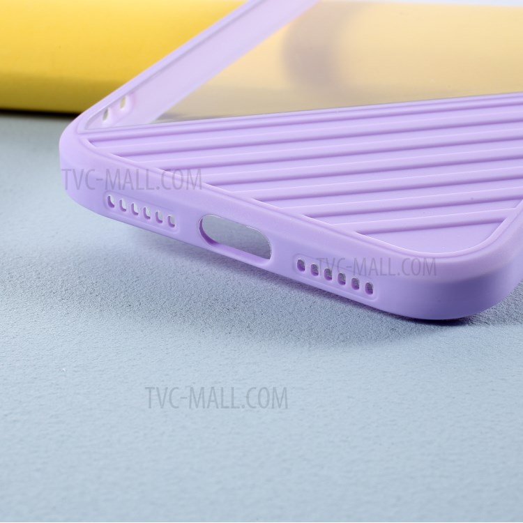 Acrylic + TPU Combo Cover Contrast Color Protection Case for iPhone 11 6.1 inch - Light Purple-3