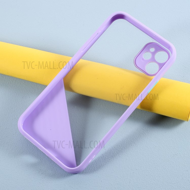 Acrylic + TPU Combo Cover Contrast Color Protection Case for iPhone 11 6.1 inch - Light Purple-4