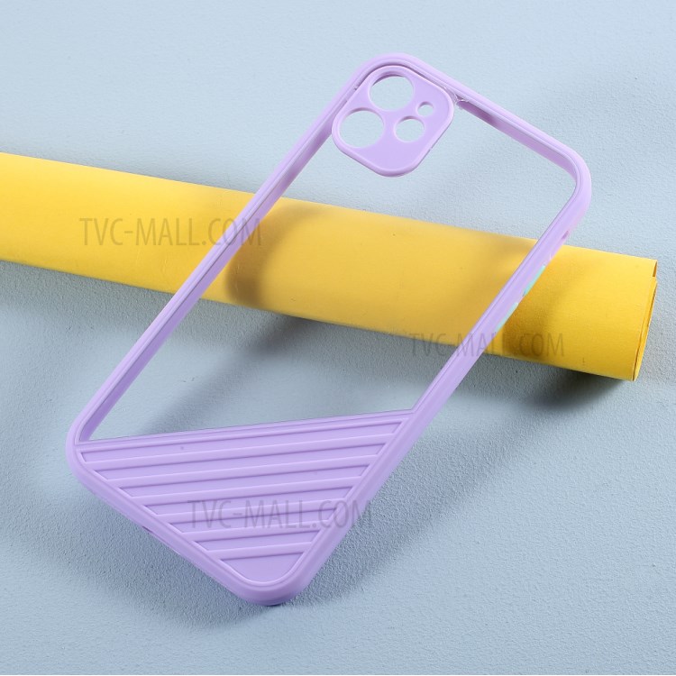 Acrylic + TPU Combo Cover Contrast Color Protection Case for iPhone 11 6.1 inch - Light Purple-6