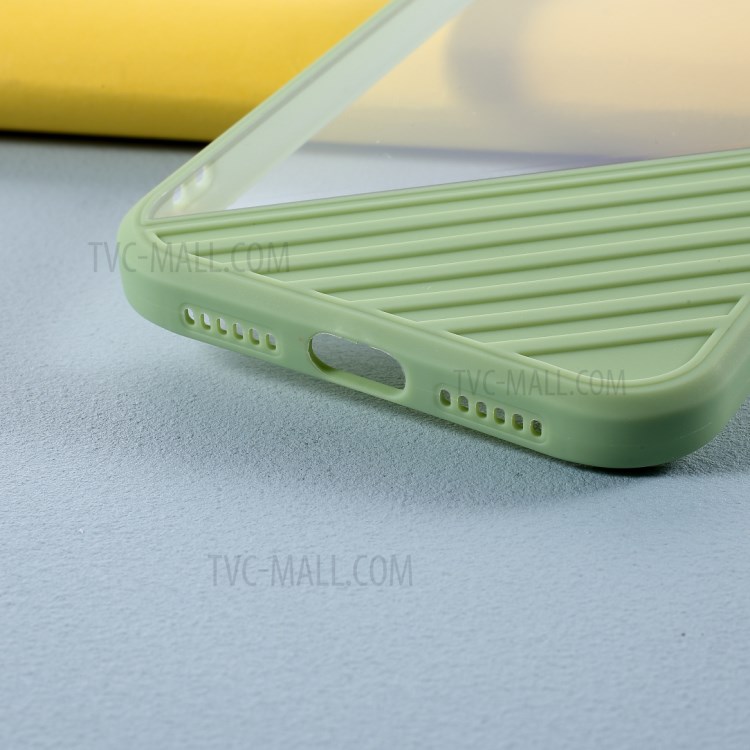 Acrylic + TPU Combo Cover Contrast Color Protection Case for iPhone 11 6.1 inch - Green-3