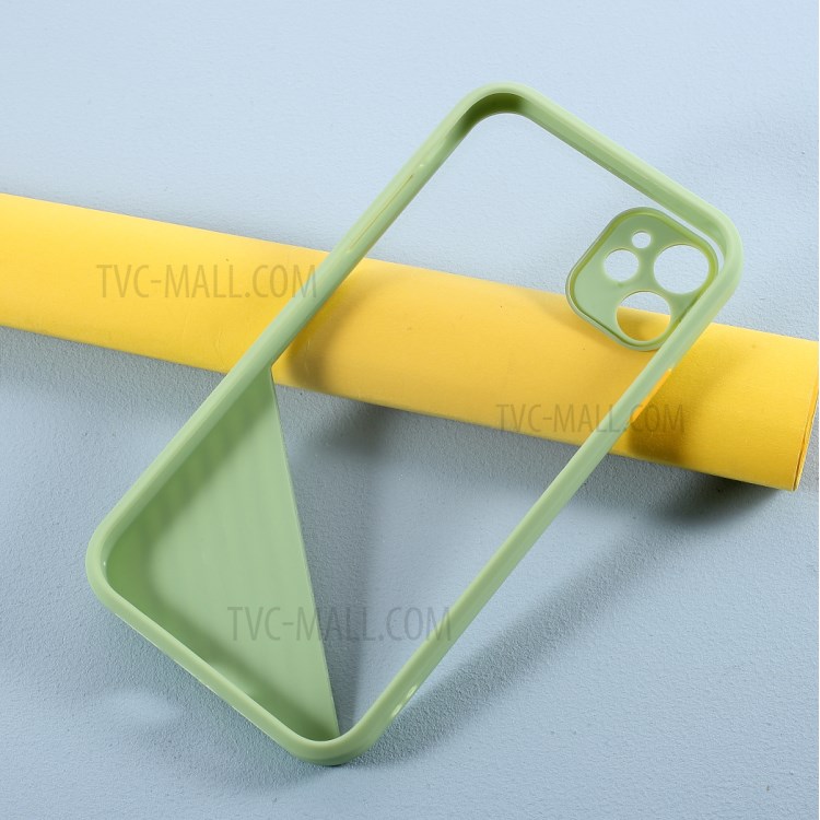 Acrylic + TPU Combo Cover Contrast Color Protection Case for iPhone 11 6.1 inch - Green-4