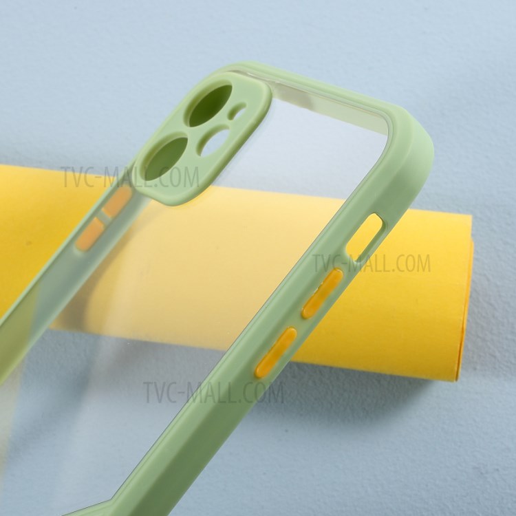 Acrylic + TPU Combo Cover Contrast Color Protection Case for iPhone 11 6.1 inch - Green-5