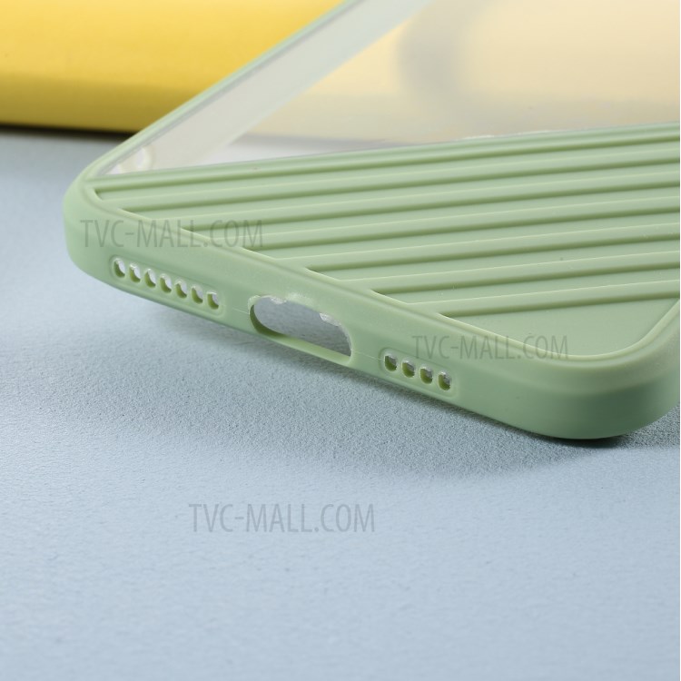 Contrast Color Clear Acrylic + TPU Hybrid Phone Case Accessory for iPhone XS Max 6.5 inch - Green-3