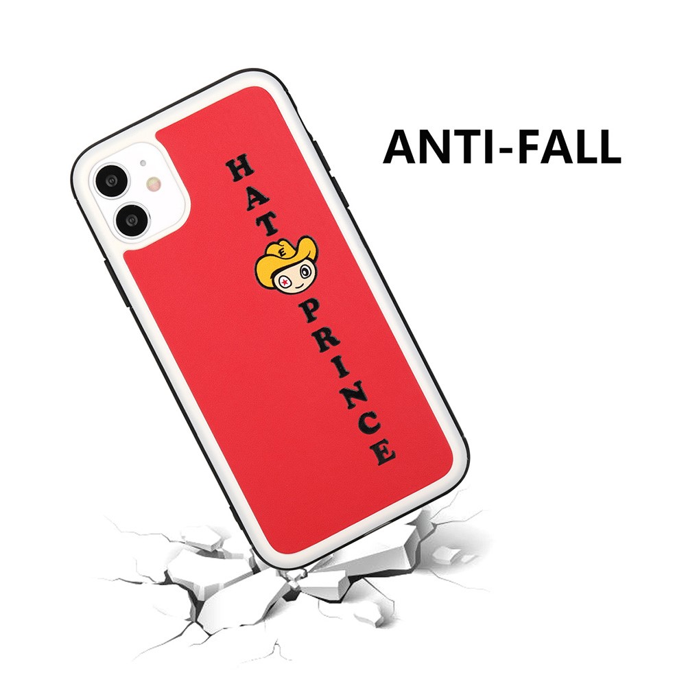 HAT PRINCE ENKAY Cartoon Series PU Leather Coated PC+TPU Hybrid Anti-drop Case for iPhone 11 6.1 inch - Red-2