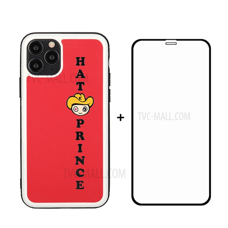 HAT PRINCE ENKAY Anti-drop Phone Case + 0.26mm Full Glue Tempered Glass Screen Film for iPhone 11 Pro Max - Red-1