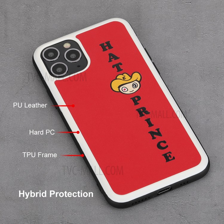 HAT PRINCE Enkay Série De Dessins Animés Cuir PU + Pc + Tpu Couverture Goutte Épreuve Pour IPhone 11 Pro Max - Rouge-3