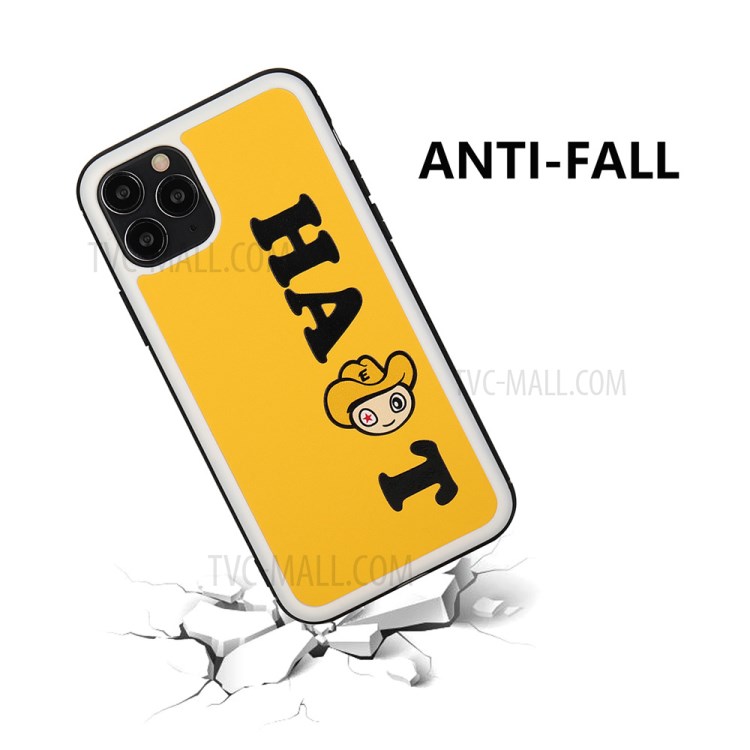 HAT PRINCE ENKAY Cartoon Series PU Leather+PC+TPU Drop-proof Cover for iPhone 11 Pro Max - Yellow-2