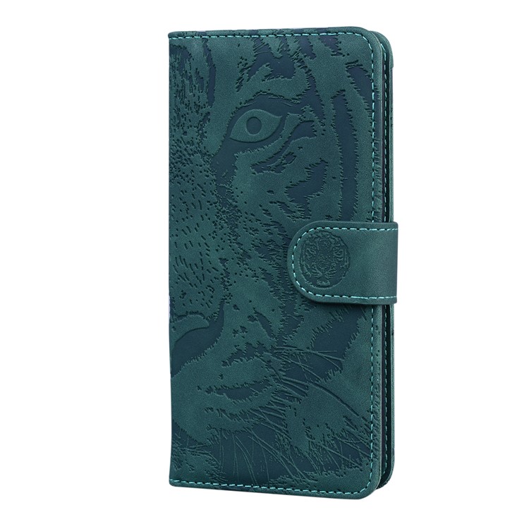 Carpeta De La Caja Del Cuero Del Soporte Del Patrón Del Tigre Para El Iphone Impresa SE (segunda Generación) / 8/7 4,7 Pulgadas - Verde-5