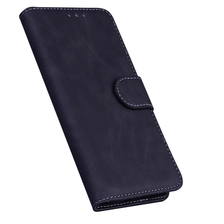 Leather Wallet Stand Phone Case for iPhone 12 Pro Max - Black-4