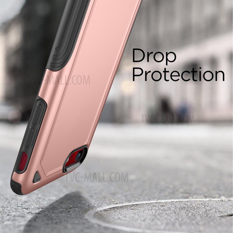 Plastic + TPU Hybrid Rugged Armor Case for Apple iPhone SE (2nd Generation)/7/8 Cover - Rose Gold-4