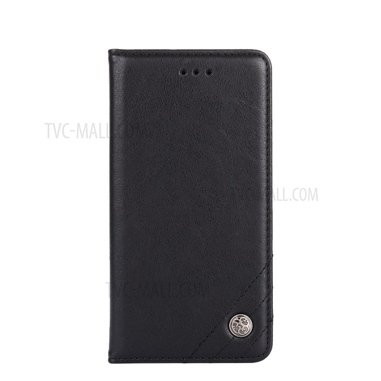 Retro Texture Leather Wallet Phone Flip Case for iPhone 12 Pro / iPhone 12 - Black-3