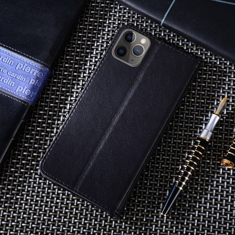 Retro Texture Leather Wallet Phone Flip Case for iPhone 12 Pro / iPhone 12 - Black-7