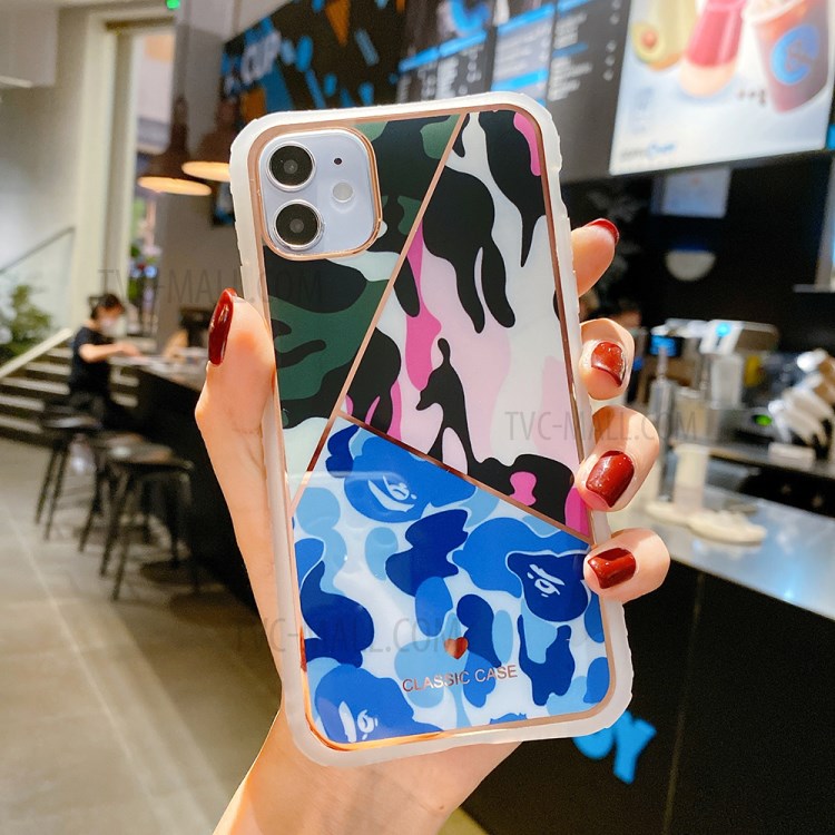 Fun Series Camouflage Geometry PC+TPU Phone Case for iPhone 12 Pro Max - Style A-1