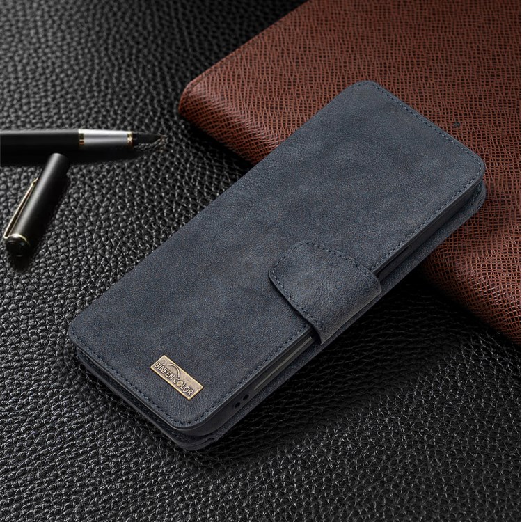 Anti-Gravity Frosted Leather Zippered Wallet Phone Cover Case for iPhone 12/12 Pro - Black-2