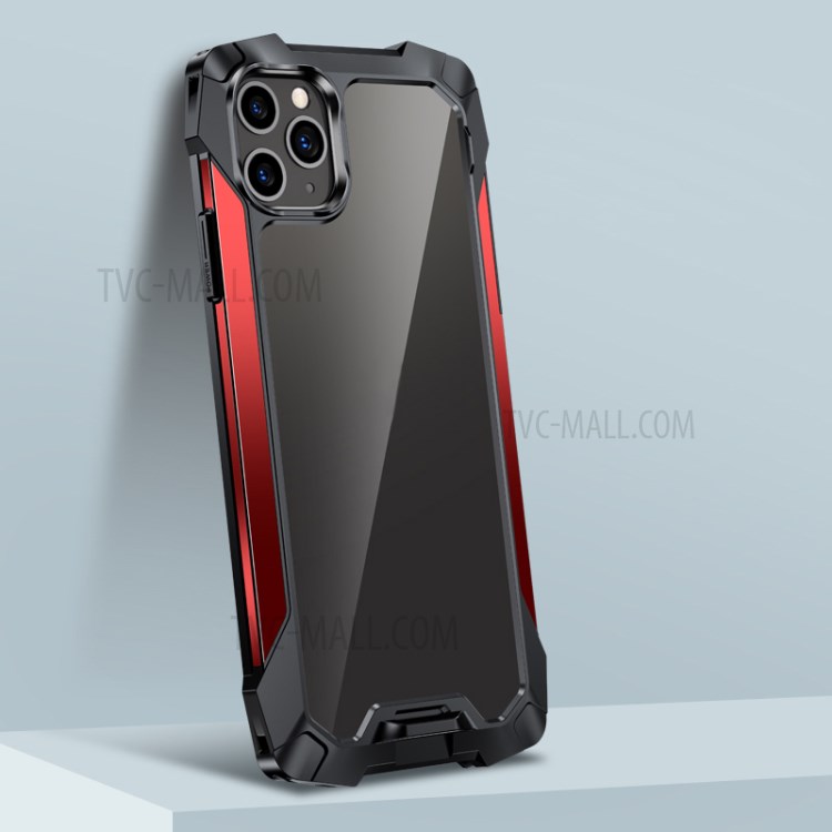 Quality Противоударное Металл + PC + ТПУ Чехол Для Гибридного Iphone 11 Pro Макс 6,5 Дюйма Оболочки - Красный-8