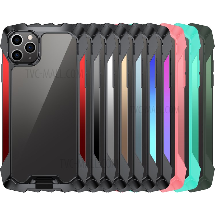 Quality Противоударное Металл + PC + ТПУ Чехол Для Гибридного Iphone 11 Pro Макс 6,5 Дюйма Оболочки - Красный-9