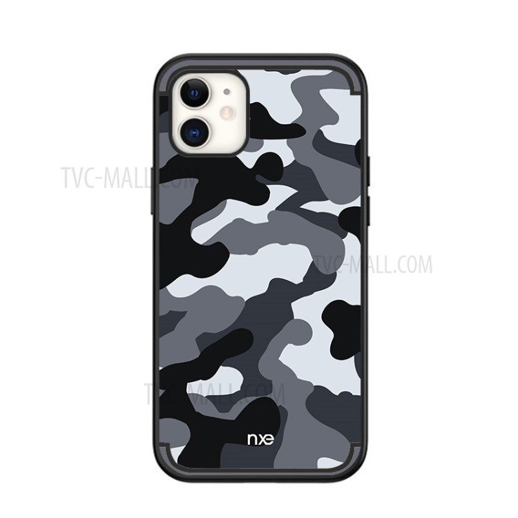 NXE Camouflage Pattern PC TPU Combo Case for iPhone 12 Pro/12 - Grey-2