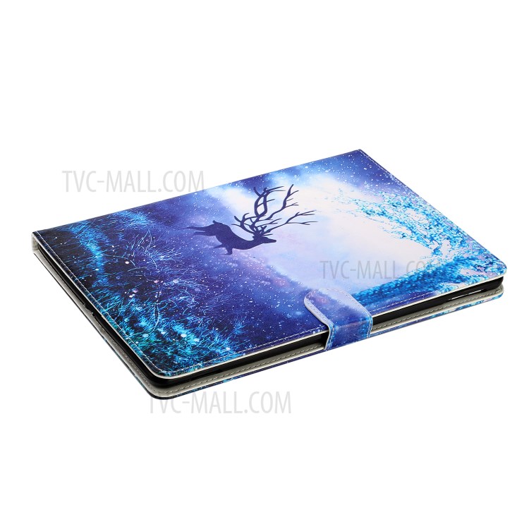 Pattern Printing Leather Cover Case with Slots and Stand for iPad 10.2 (2020) - Deer-4