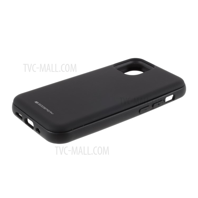 MERCURY GOOSPERY Magnetic Mirror Makeup Shell PC + TPU Hybrid Case with Card Holder for iPhone 12/12 Pro - Black-5