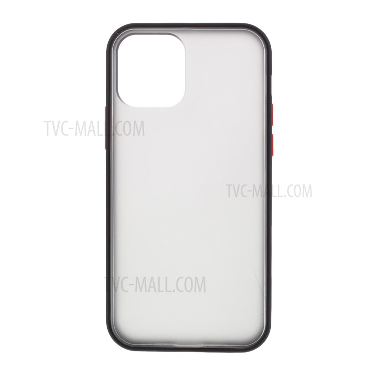 Mercury PC + Soft TPU Frosted Case for iPhone 12 Pro Max Cover - Black-1