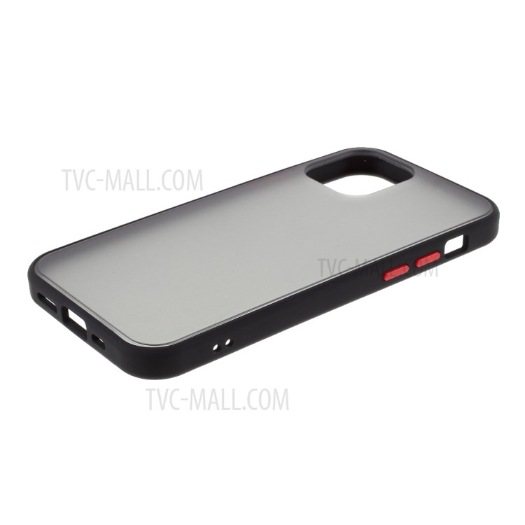 Mercury PC + Soft TPU Frosted Case for iPhone 12 Pro Max Cover - Black-4