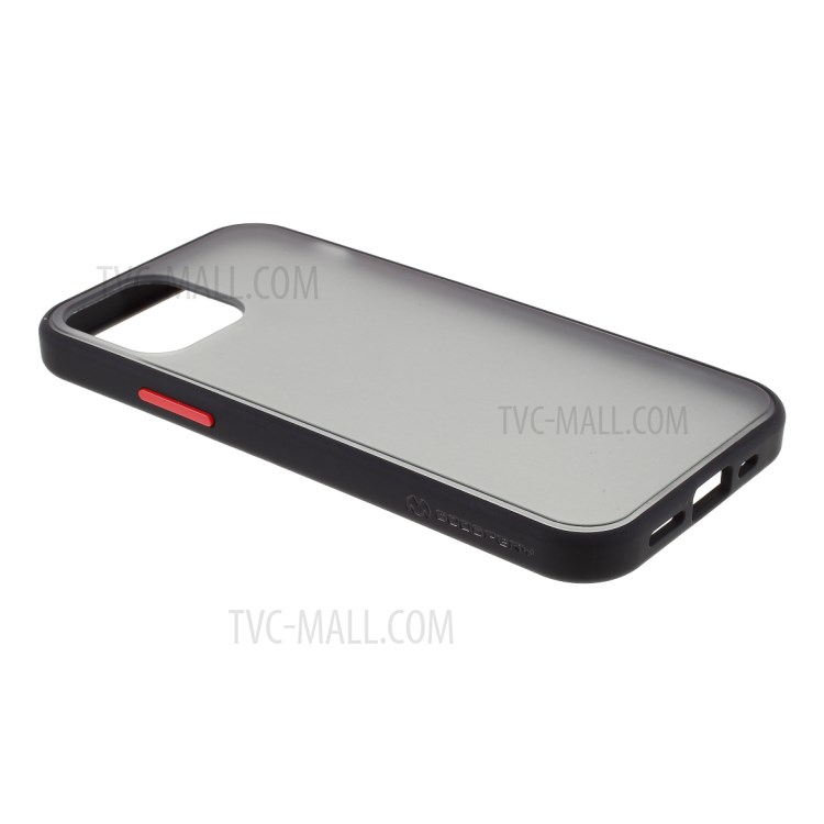 Mercury PC + Soft TPU Frosted Case for iPhone 12 Pro Max Cover - Black-5