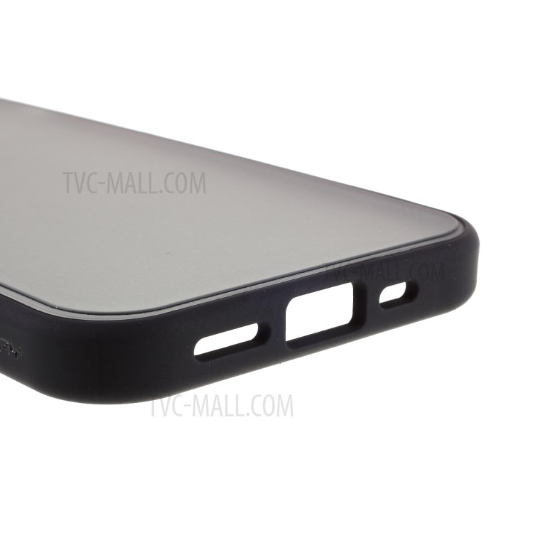 Mercury PC + Soft TPU Frosted Case for iPhone 12 Pro Max Cover - Black-6