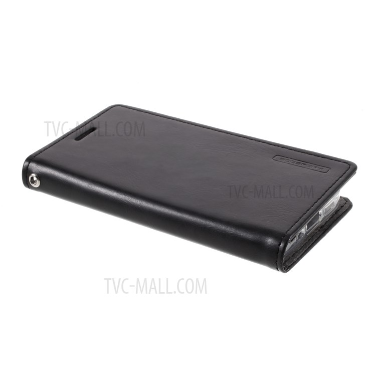 MERCURY GOOSPERY Blue Moon Leather Phone Case for iPhone 12 Mini - Black-5