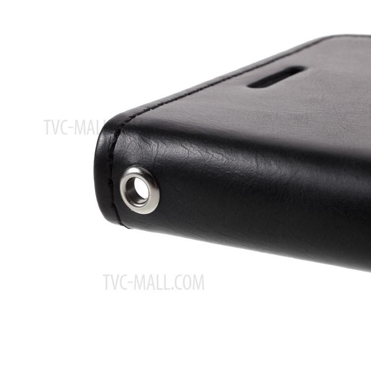 MERCURY GOOSPERY Blue Moon Leather Phone Case for iPhone 12 Mini - Black-7