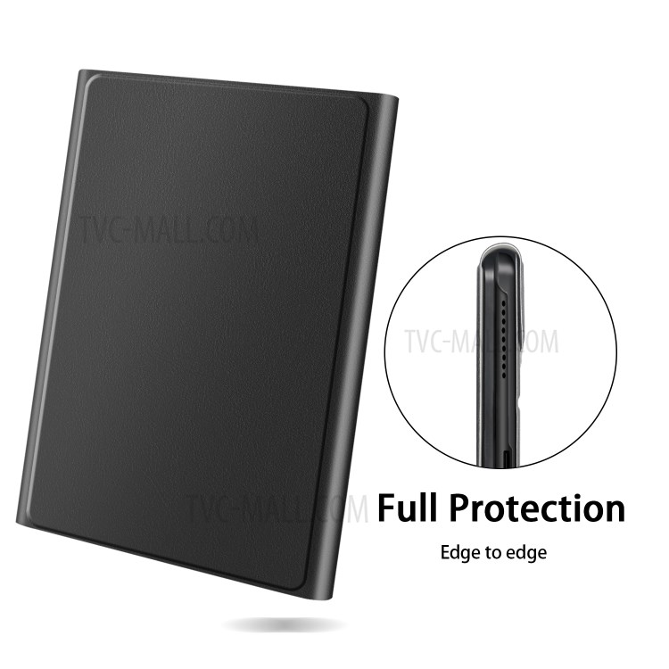 Tri-fold Stand Smart Leather Tablet Case with Pen Slot for iPad 10.2 (2020) / iPad Air 10.5 (2019) - Black-6
