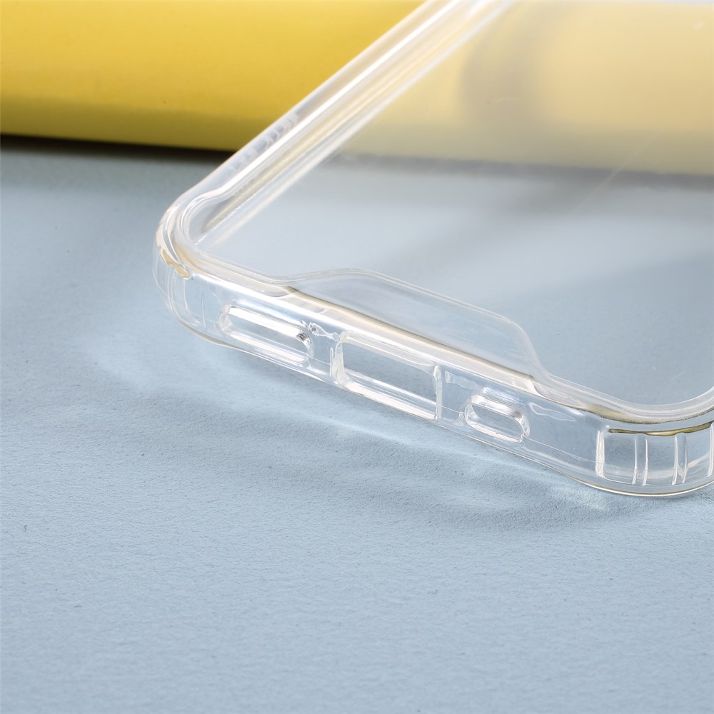Clear Acrylic + TPU Hybrid Case Protective Phone Shell for iPhone 12 / 12 Pro-4