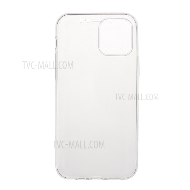 Crystal Clear Detachable 2-in-1 Full Coverage TPU Phone Cover for iPhone 12 / 12 Pro-1