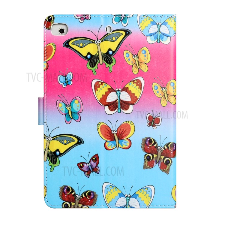 Pattern Printing Wallet Stand Leather Tablet Cover for iPad Mini/Mini2/Mini 3/Mini 4/Mini (2019) 7.9 inch - Butterflies-3