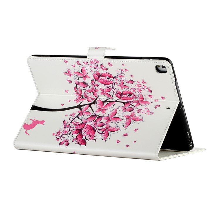 Pattern Printing Wallet Stand Leather Tablet Case for iPad Air 10.5 inch (2019)/iPad 10.2 (2019) - Butterfly Tree-5
