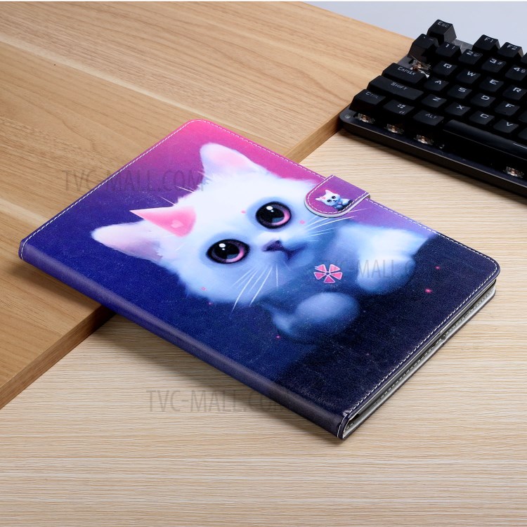 Impressão Padrão De Capa De Couro Estande Carteira Tablet Para Apple IPad Pro 11 Polegadas (2020) - Gato-7