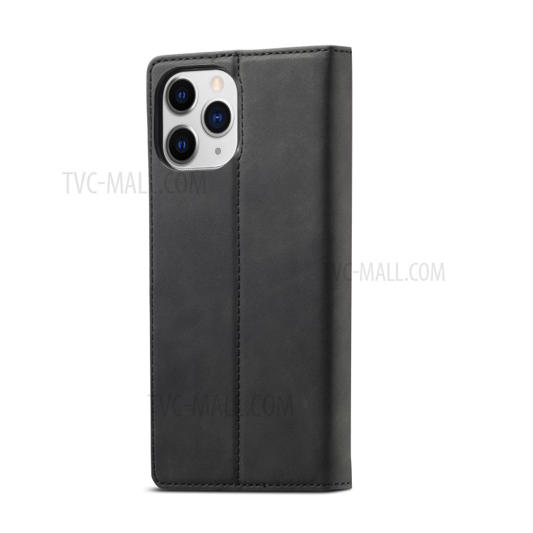 LC.IMEEKE Auto-absorbed Leather Shell Protective Case for iPhone 12 mini - Black-2