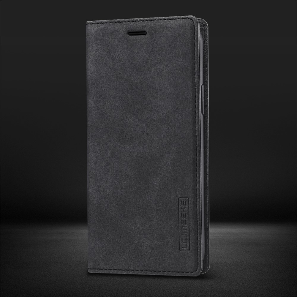 LC.IMEEKE Strong Magnetic Anti-drop Leather Phone Casing for iPhone 11 Pro - Black-17