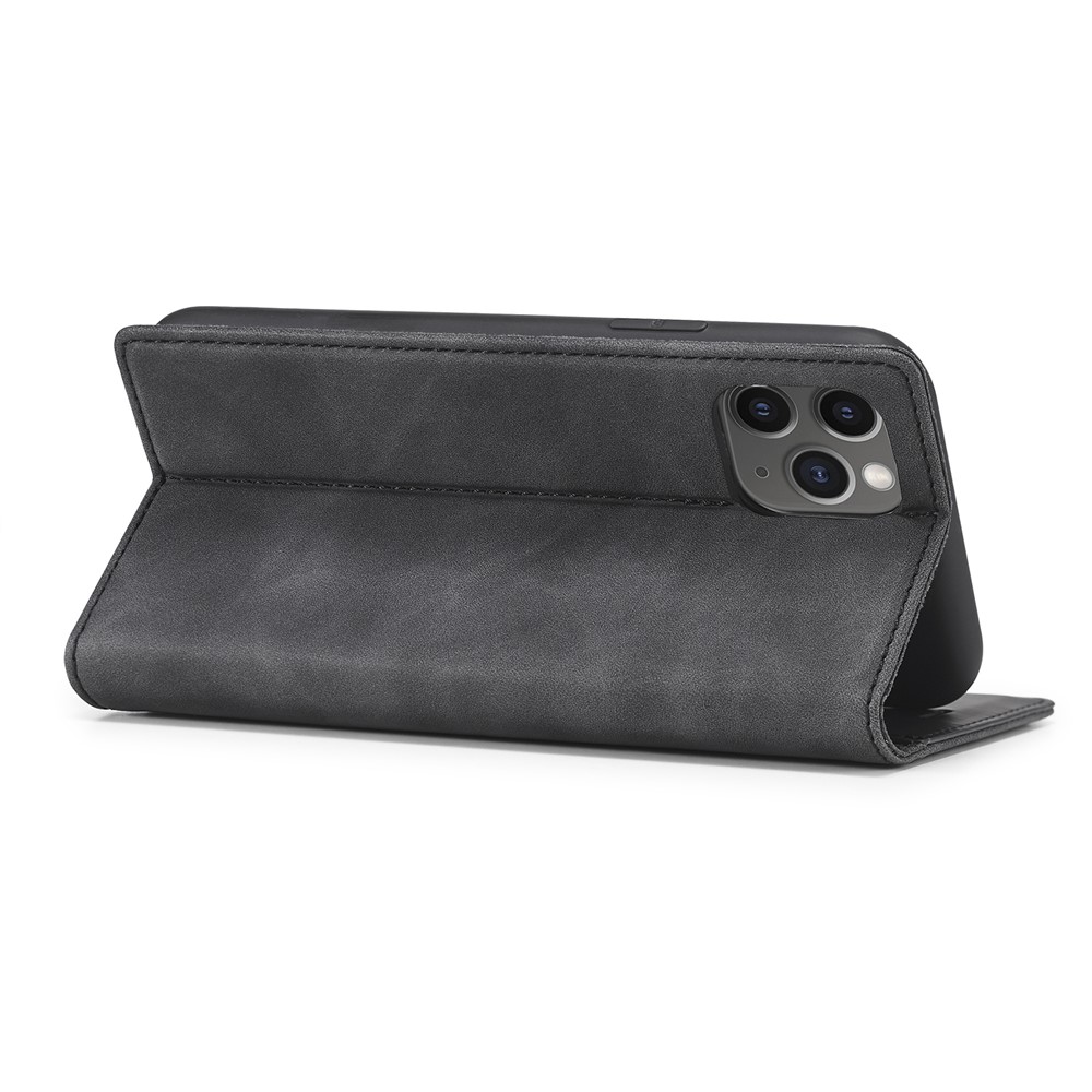 LC.IMEEKE Strong Magnetic Anti-drop Leather Phone Casing for iPhone 11 Pro - Black-6