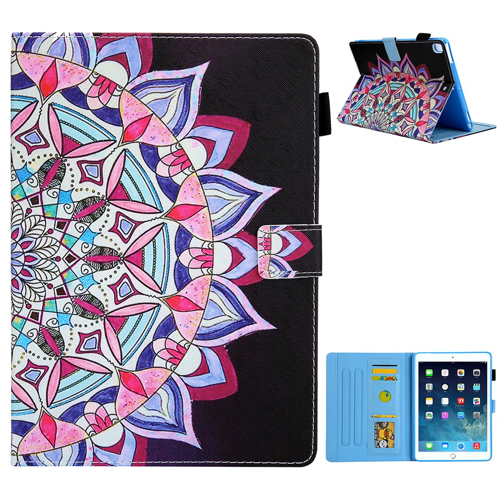 Patterned Leather Stand Smart Case for iPad Air 10.5 inch (2019)/iPad Pro 10.5-inch (2017)/iPad 10.2 (2021)/(2020)/(2019) - Mandala