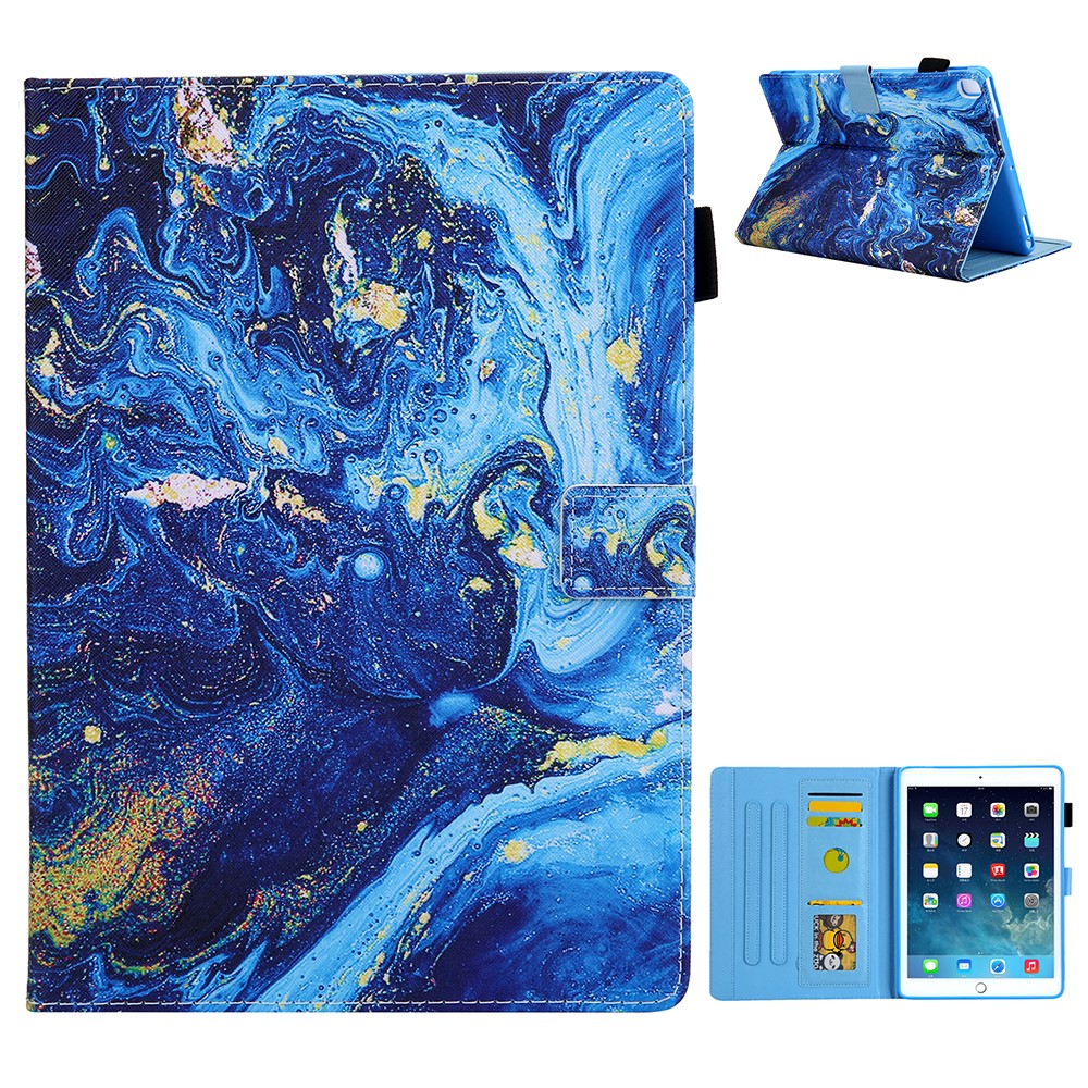 Patterned Leather Stand Smart Case for iPad Air 10.5 inch (2019)/iPad Pro 10.5-inch (2017)/iPad 10.2 (2021)/(2020)/(2019) - Painting