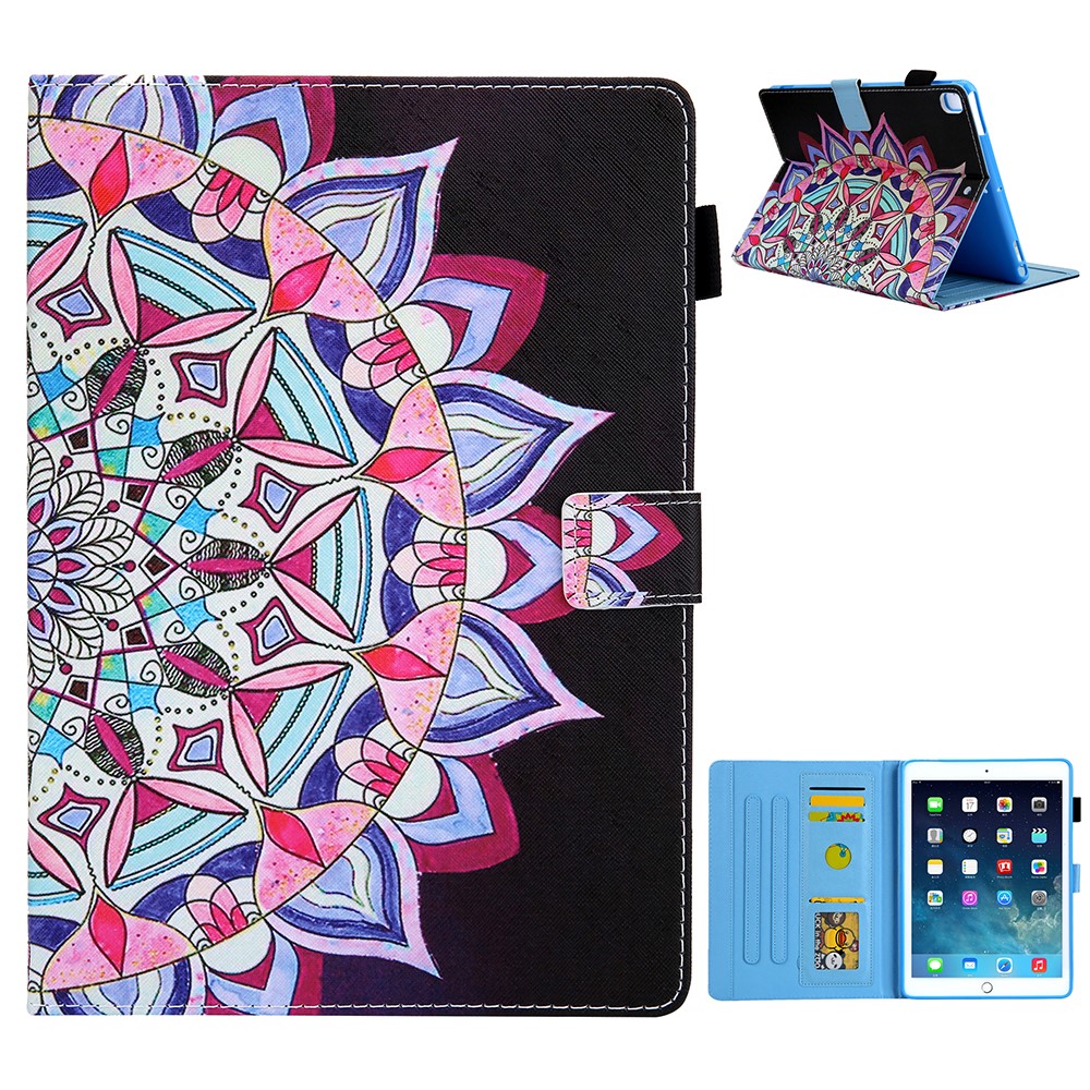 Patterned Leather Stand Smart Shell for iPad Air/Air 2/Pro 9.7 inch (2016)/iPad 9.7-inch (2018)/(2017) - Mandala