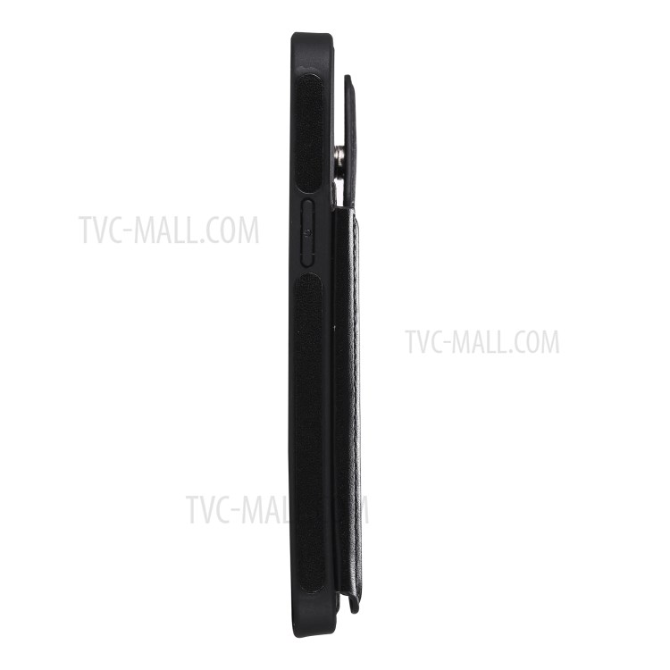 Imprint Cats Pattern Leather Coated TPU Phone Protective Shell for iPhone 12 Pro Max - Black-11